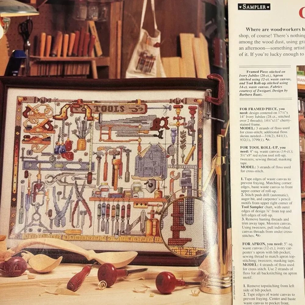 Cross Stitch & Country Crafts Magazine Lot 10 1987-93 Over 100+ Pattern Projects